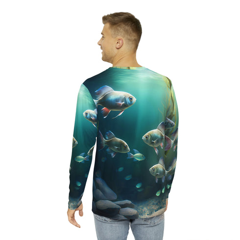 Men's School of Fish Relaxed Fit Rash Guard UPF 50+